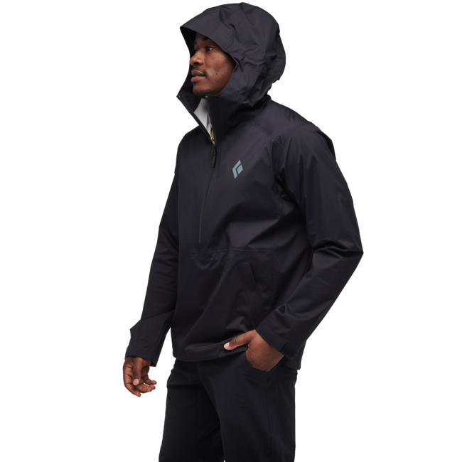 Black Diamond Stormline Stretch анорак непромокаема яке мъжко, черно