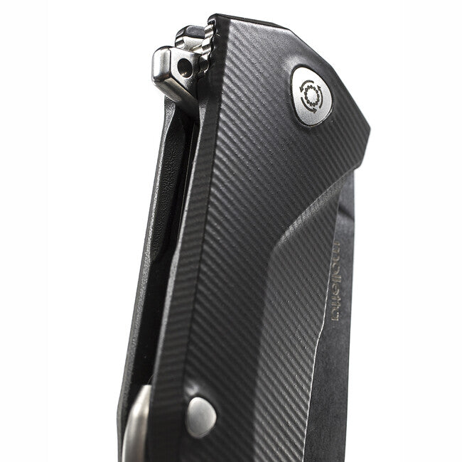 Lionsteel KUR джобен нож със сечиво Sleipner BK, много здрав, черен