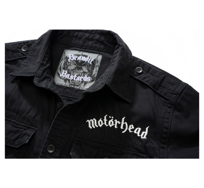 Brandit Motörhead Vintage риза с дълги ръкави, черна