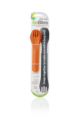 Humangear GoBites BIO DUO прибори, оранжев