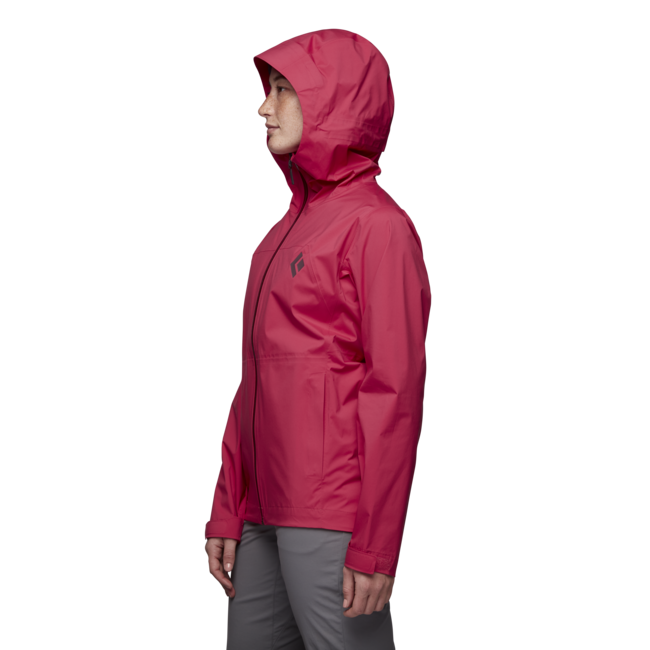 Black Diamond Stormline Stretch Rain Shell непромокаемо яке дамско, pomegranate