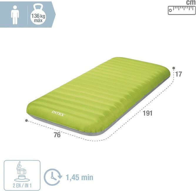 Intex Dura-Beam надуваем матрак TPU camping
