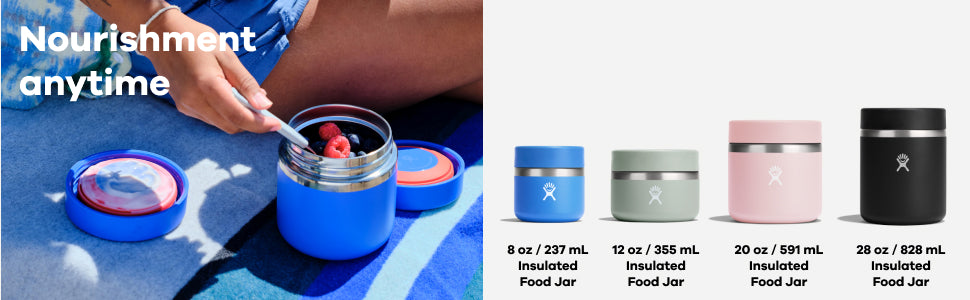 Hydro Flask Insulated Food Jar термос за храна 237 ml 8 OZ, черен