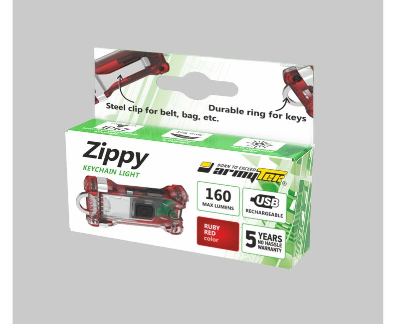 ArmyTek Zippy LED ключодържател, червена