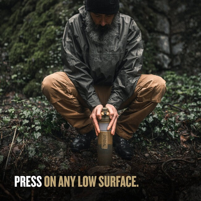 GRAYL GeoPress Purifier филтрираща бутилка, койот кафяво