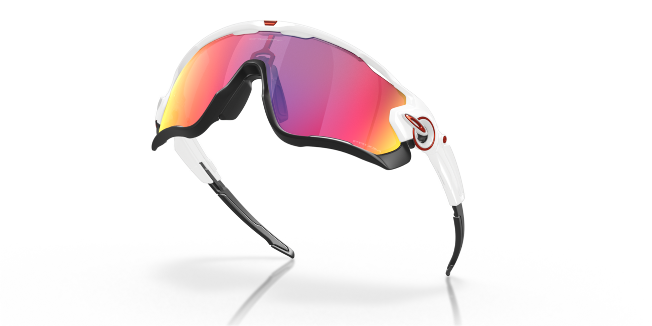 Oakley JAWBREAKER слънчеви очила с рамка Polished White и със стекла Prizm Road