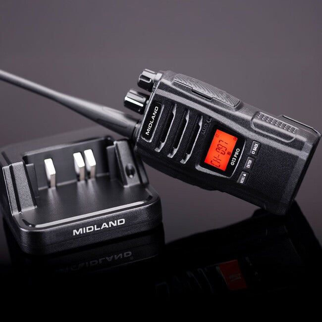 Midland G13 PRO професионална радиостанция, черна
