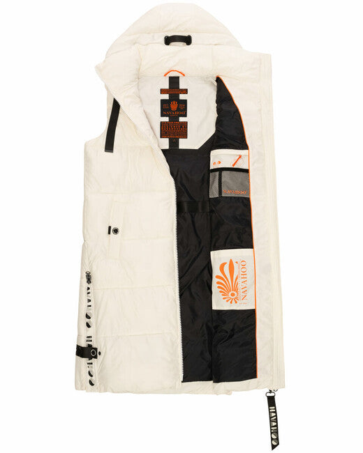 Navahoo Schnuffelchen дълга елек дамска, offwhite