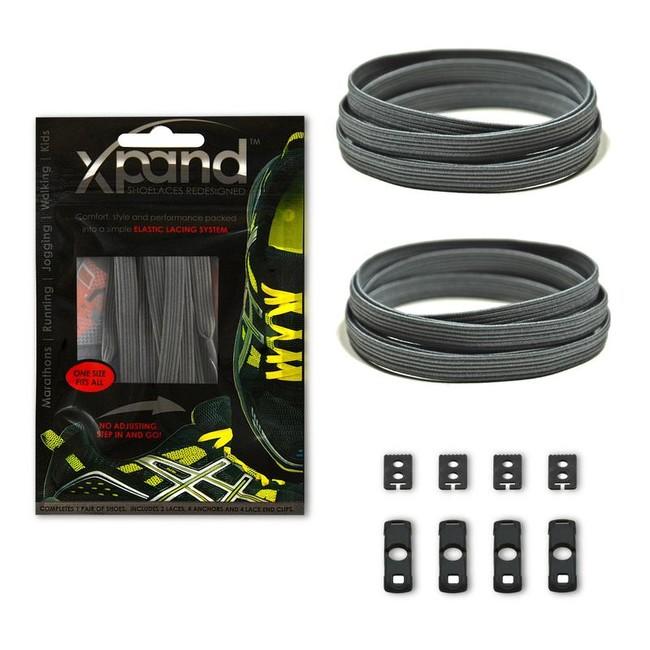 Xpand Elastic еластични шнурки за обувки, сиви