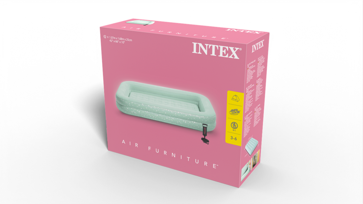 Intex Kidz Travel Bed Set детско надуваемо легло с помпа