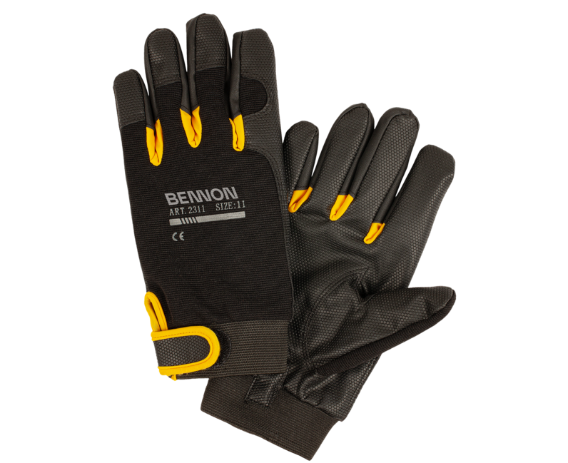 BENNON KALYTOS WTR работни ръкавици Gloves, черни/жълти