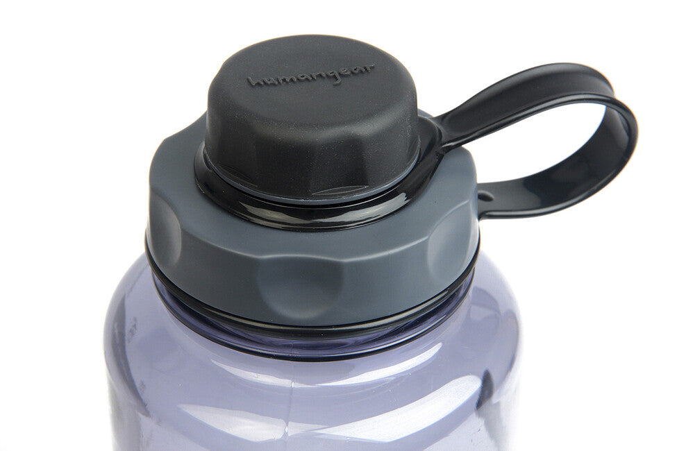 Humangear капак + капак за бутилка за диаметър 5 см, черен