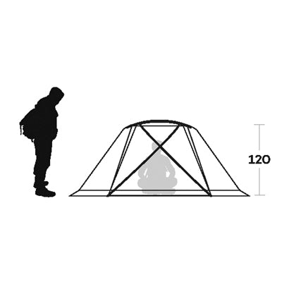 Ferrino Svalbard палатка за 3 лица, оранжева