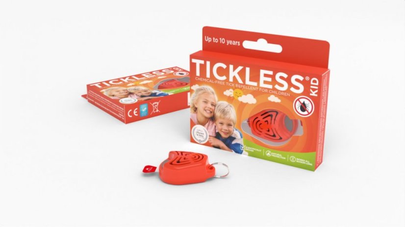 Tickless Kid Ултразвуков прогонител против кърлежи, оранжева