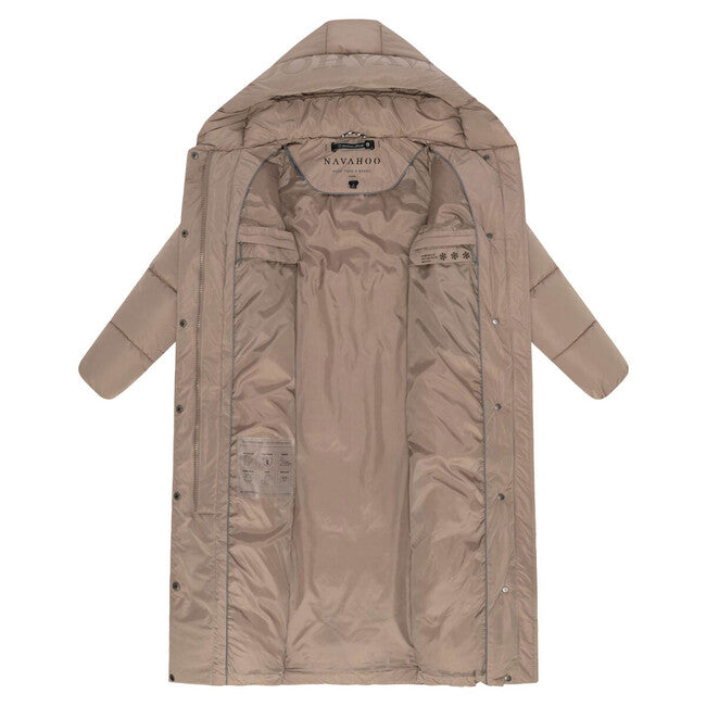 Navahoo EISBLICK Μακρύ Χειμερινό Μπουφάν γυναικείο, taupe grey