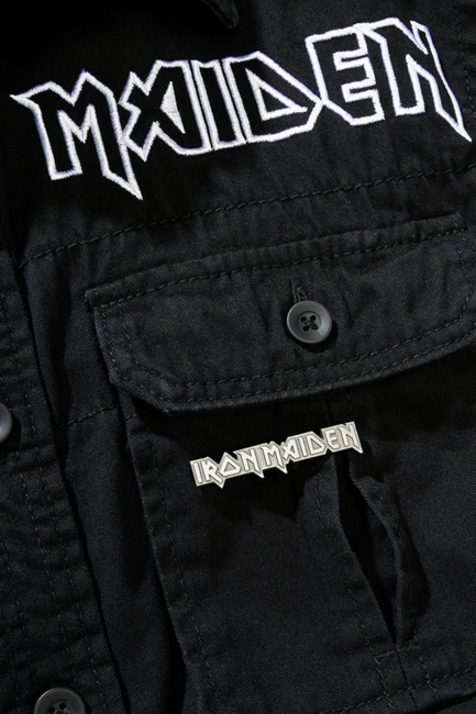 Brandit Iron Maiden Eddy риза с дълги ръкави Vintage, черна