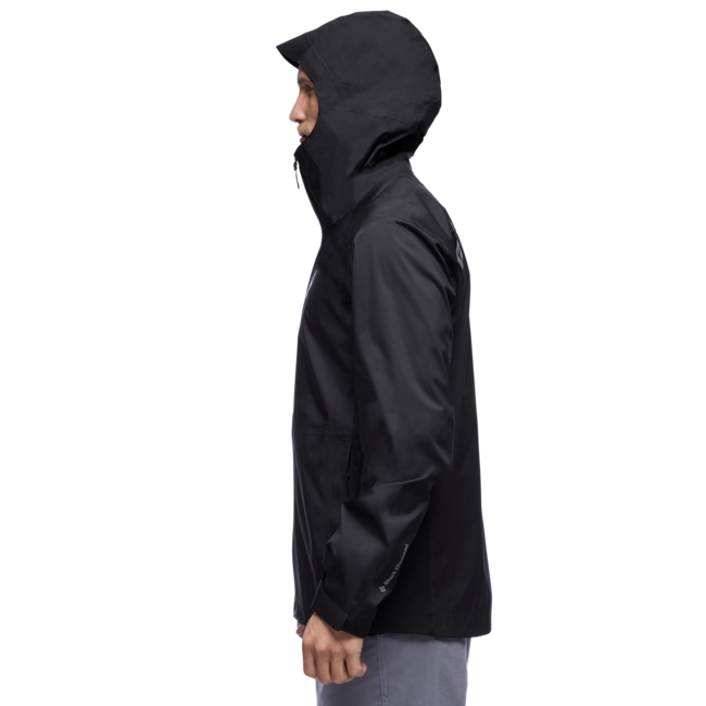 Black Diamond Stormline Stretch Rain Shell непромокаемо яке, черно