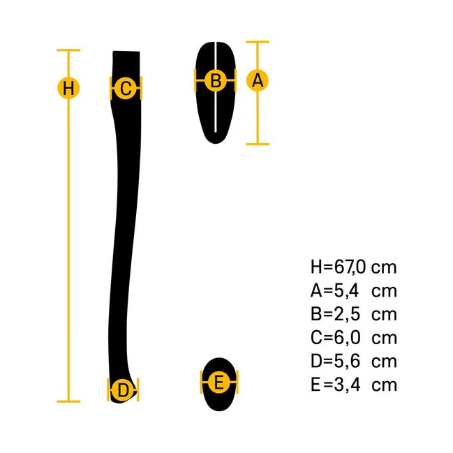 Hultafors Premium Curved HB AHC 650-50x20 HB дръжка на брадва 842720 id