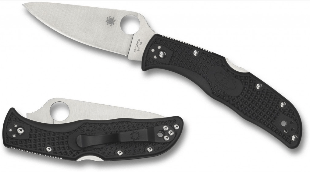 Spyderco Endela Lightweight джобен нож 7см, черен FRN