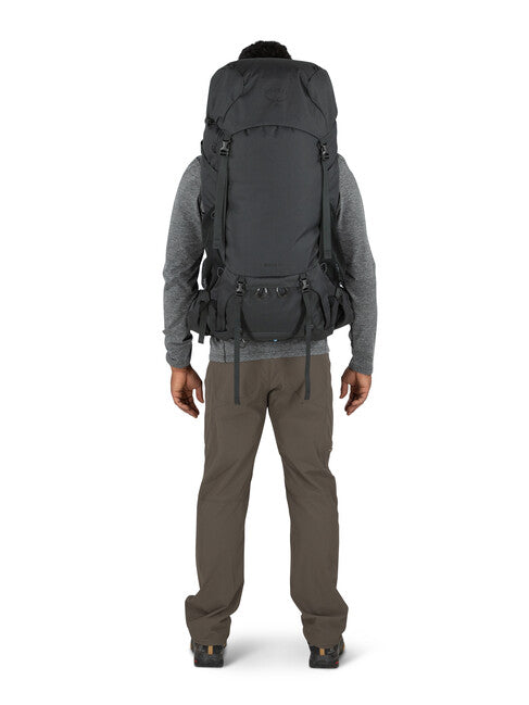 OSPREY ROOK 50 туристическа раница, тъмен антрацит/сребрист подплата