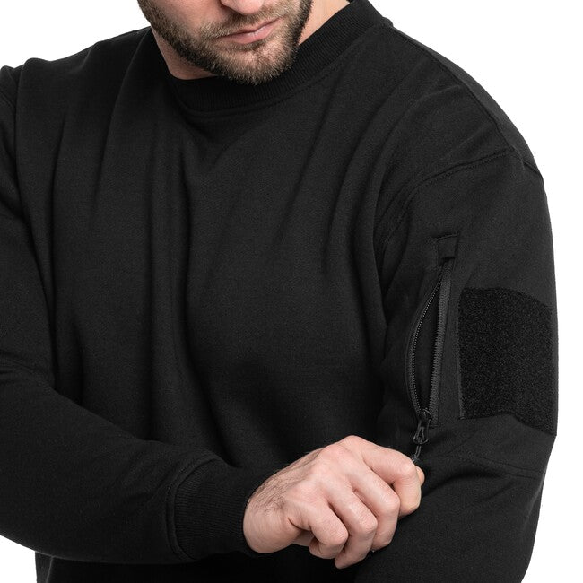 Mil-Tec Tactical round neck sweatshirt, black