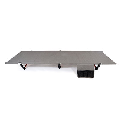 BasicNature кемпингово легло издигнато, 190 cm, сиво