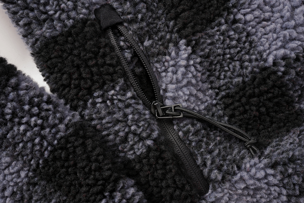 Brandit Teddyfleece Troyer флисов суитшърт, черен/сив