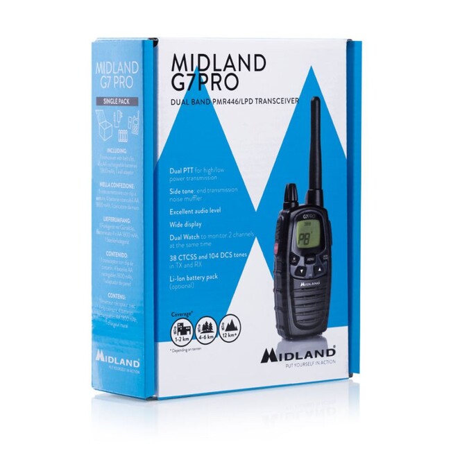 Midland G7 Pro радиостанция, черна