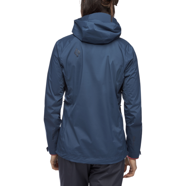 Black Diamond Stormline Stretch Rain Shell непромокаемо яке дамски, мастиленосиньо