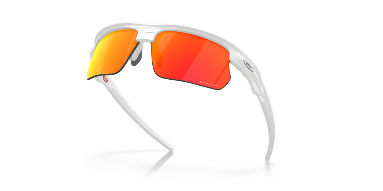Oakley BISPHAERA слънчеви очила с рамка Polished White и със стъкла Prizm Ruby, 68
