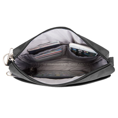 Travelon Classic Crossbody чанта през рамо против кражба, черна