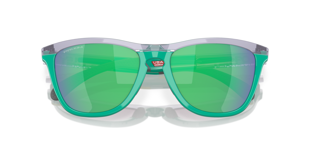 Oakley FROGSKINS RANGE слънчеви очила с рамка Trans Lilac/Celeste и лещи Prizm Jade, 55