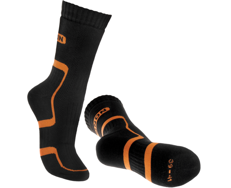 BENNON TREK SOCK трекови чорапи, черни/оранжеви