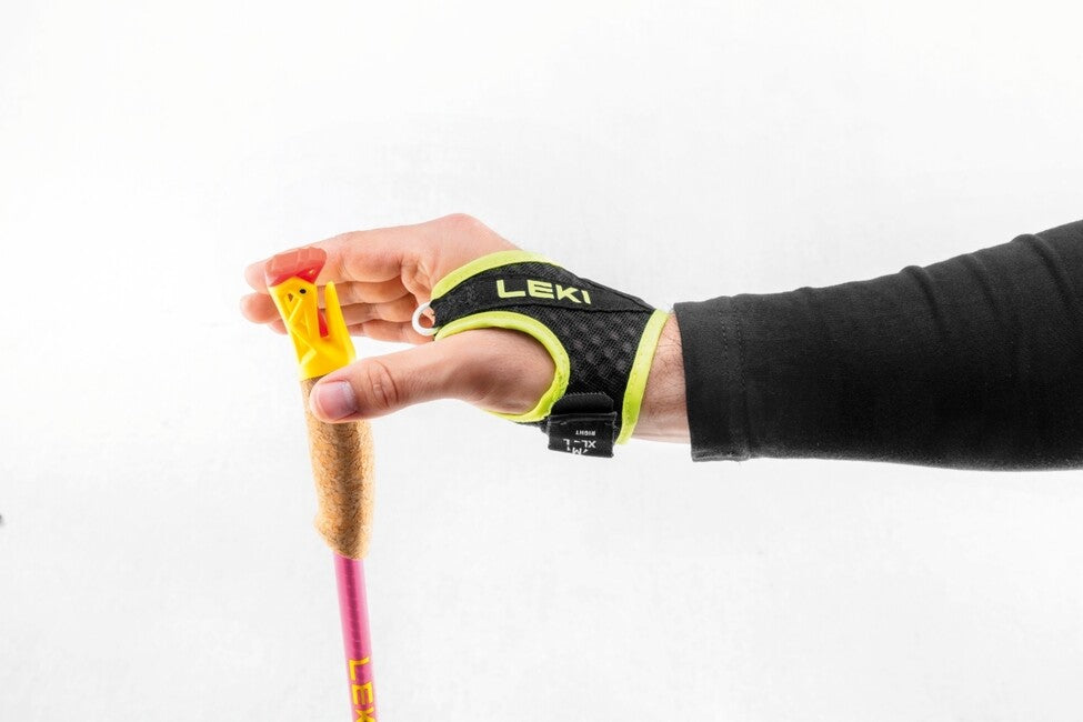 LEKI Ultratrail FX.едно Superlite Trail Running палки, неоново розова - неоново жълта - природен углерод