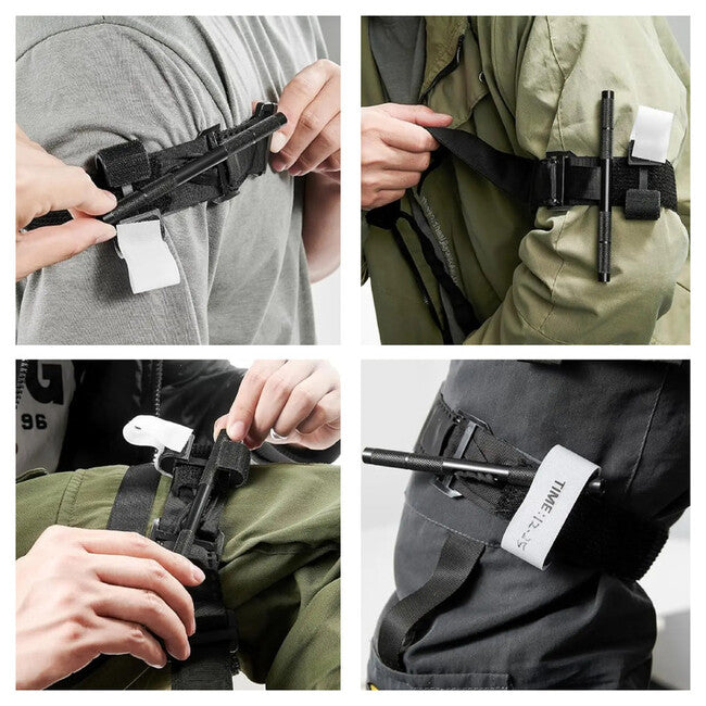 DRAGOWA Tactical Flex Plus сгъваем турникет, черен