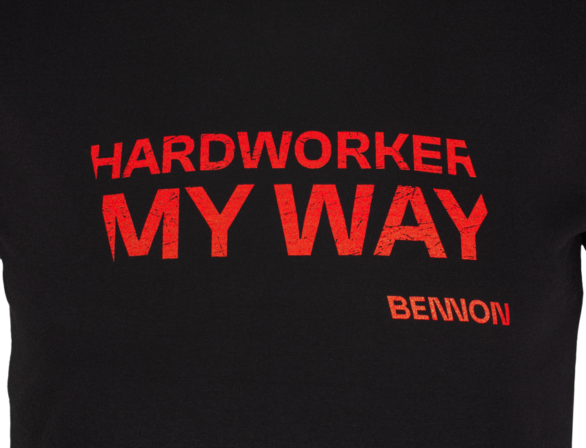 BENNON HARDWORKER тениска, черна