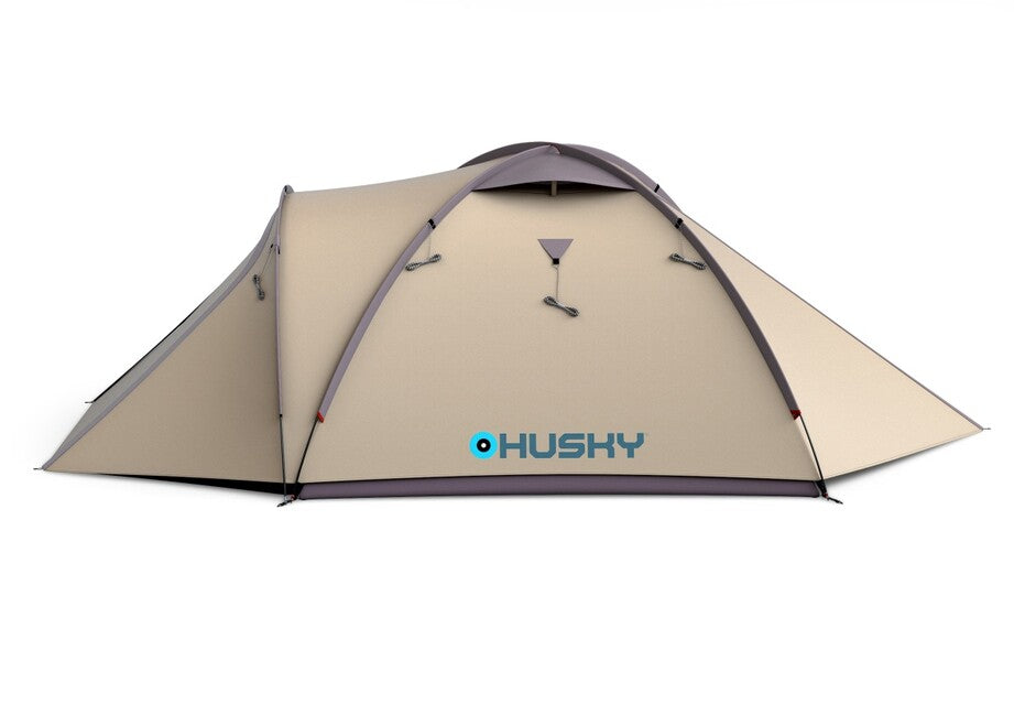 Husky Bizon 3 Plus семейна трекинг палатка за 3 души, light brown