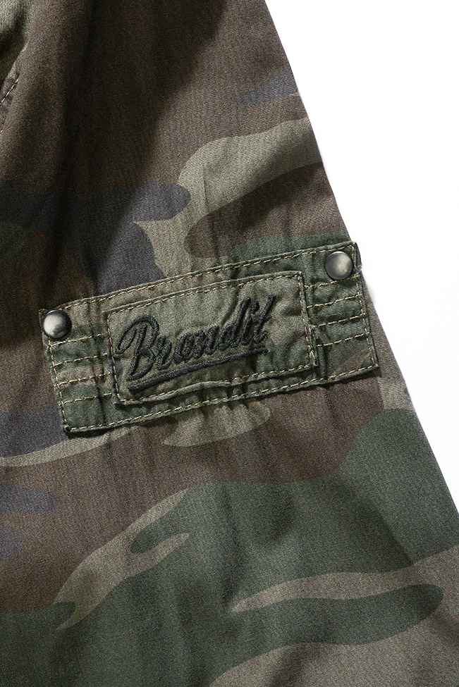 Brandit Slimfit košeľa, Woodland