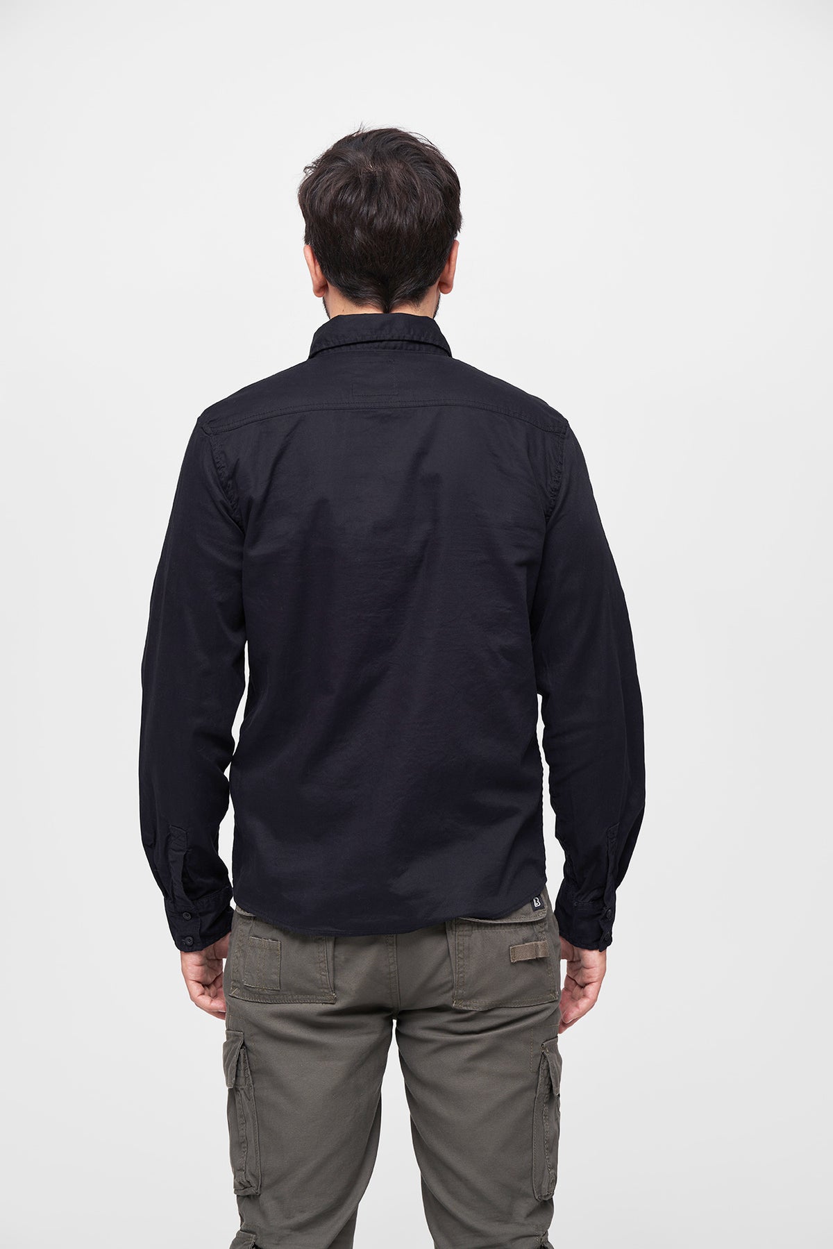 Brandit Flanellshirt košeľa, čierna