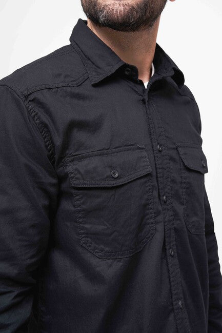 Brandit Flanellshirt риза, черна