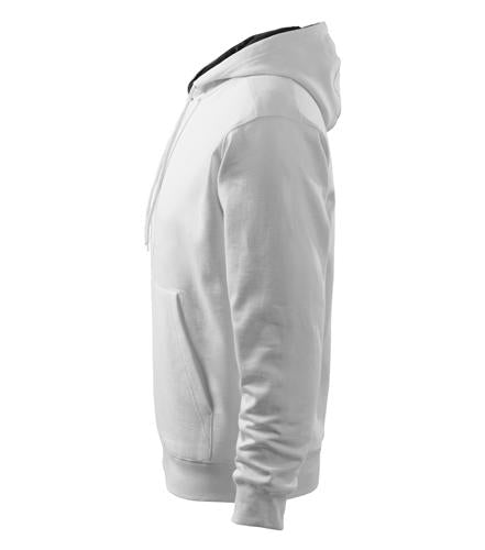 Malfini суитшърт с качулка 320g, бяла