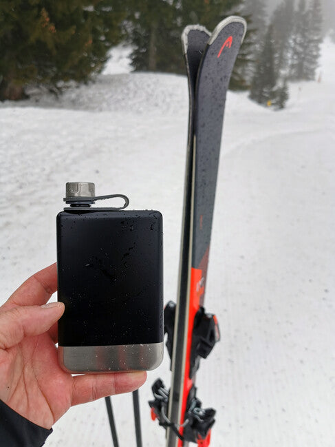 Origin Outdoors On The Rocks плоска чашa, черна, 230 ml