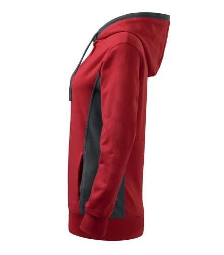 Malfini Kangaroo суитшърт дамски 280g/m2, червена
