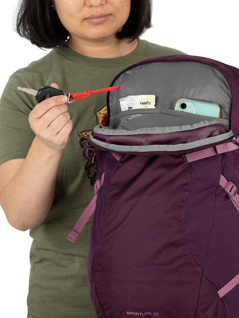 OSPREY SPORTLITE 25 туристическа раница, патладжанова лила