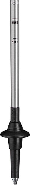 LEKI Traveller Alu Nordic Walking палки, черна-сребристо-сива-неонжълта, 90 - 130 cm