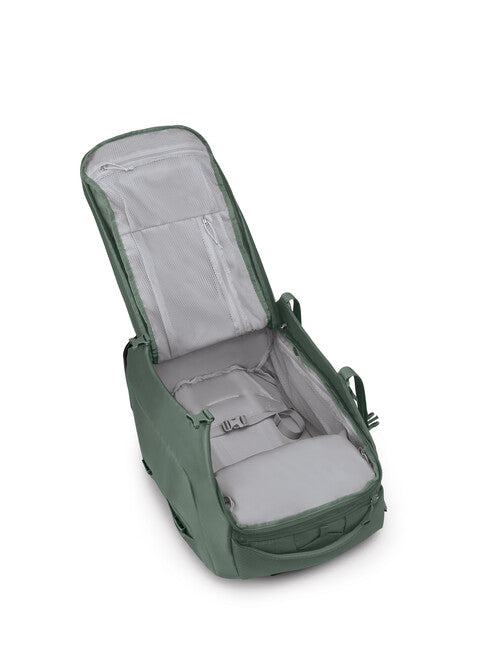OSPREY SHUTTLE 45 пътна чанта на колелца, кошерет зелен