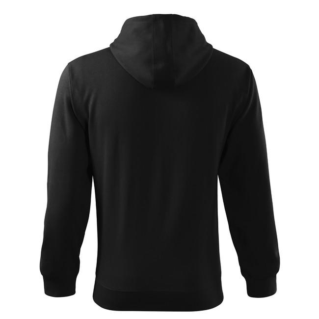 Malfini Trendy Zipper суитшърт с цип 300g/m2, черна