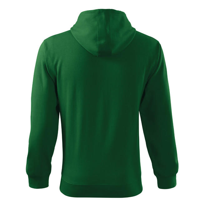 Malfini Trendy Zipper суитшърт с цип мъжки 300g/m2, зелена