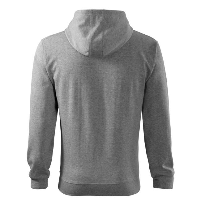 Malfini Trendy Zipper суитшърт с цип 300g/m2, сива