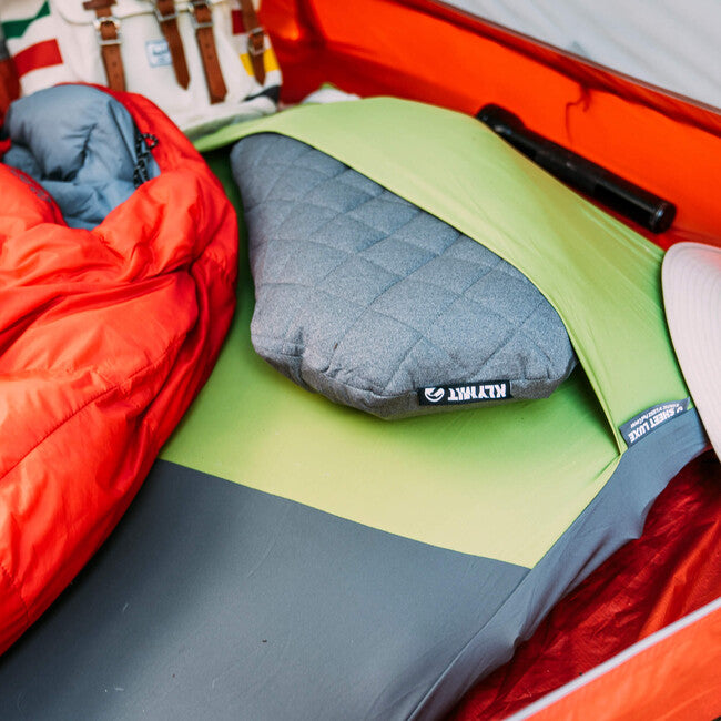 Klymit Luxe V Sheet XL защитен калъф за спален килим, зелено-сив